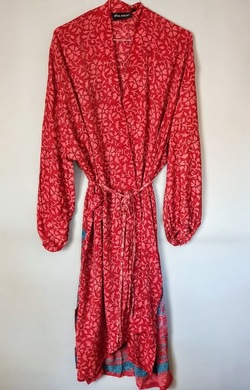 Pocket Long Silk Kimono  - Sissel Edelbo