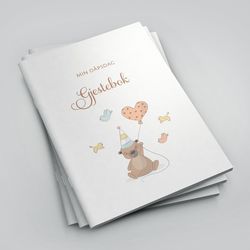 Gjestebok - Min dåpsdag  - Happystar