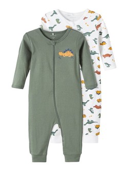 NBMNIGHTSUIT 2P ZIP LAUREL DINO NOOS  - Name It