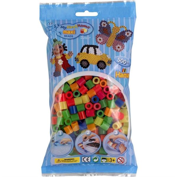 Hama Maxi Beads 500 pcs Mix 51 8472 3-8472 - hama