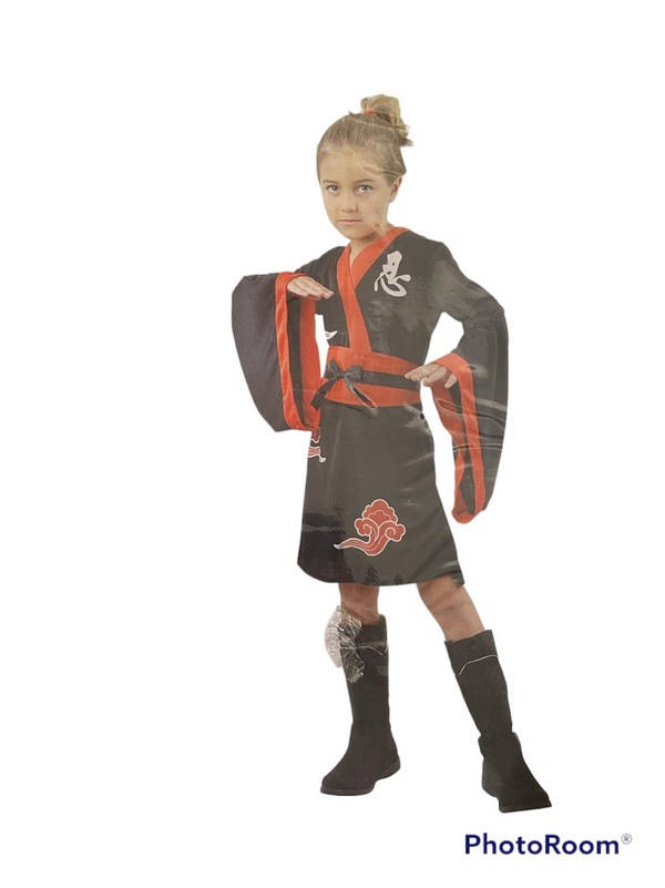 Ninja Girl Children's Costume (medium 120-130) medium 120-130 - Salg