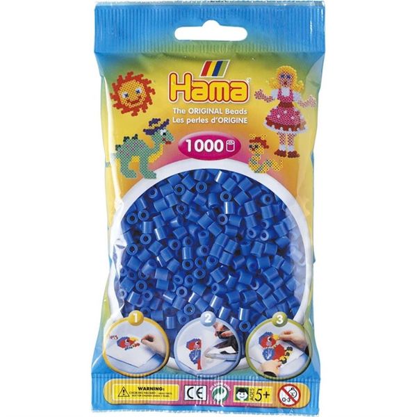 Hama Midi Beads 1000 pcs Light blue 207-09 207-09 - Hama Midi perleposer 1000