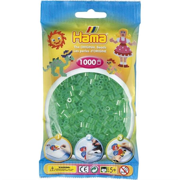Hama Midi Beads 1000 pcs Tr green 207-16 207-16 - hama