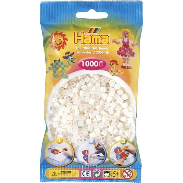 Hama Midi Beads 1000 pcs Pearl 207-64 207-64 - hama