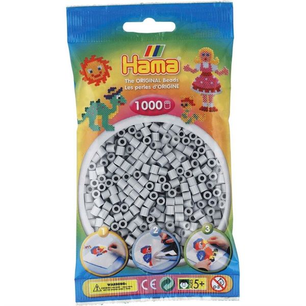 Hama Midi Beads 1000 pcs Light grey 207-70 207-70 - hama