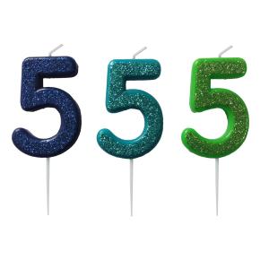 Kakelys - 5 Lys blå - Tinka