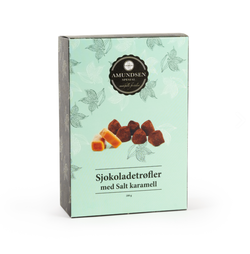 Sjokoladetrøfler med salt karamell  - Amundsen Spesial