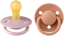 Bibs Smokk De lux Naterual Rubber 2 pack Size 1 - Pink Plum / Peach  Pink Plum / Peach - Salg