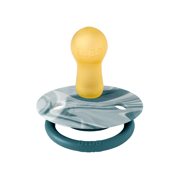 BIBS De Lux 2pk Forest Lake White/natural rubber latex - str 1 Forest Lake White - Salg