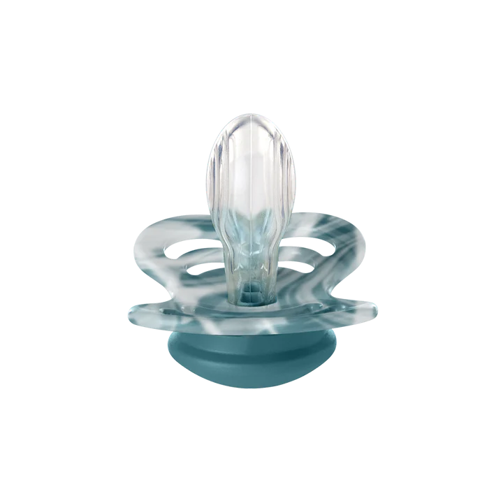 BIBS Supreme 2pk tie dye forest lake white/silicone - str 1 Forest Lake White - Salg