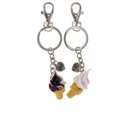 Nøkkelringer iskrem 2stk BFF iskrem - Salg