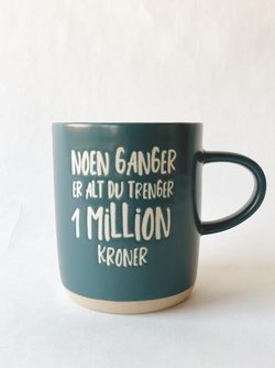 Krus H 9,5 Cm “1 Million Kroner”  - Trend Design