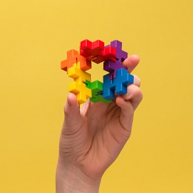 Plus-Plus HEXEL (Spectrum) - fidget toy Spectrum - Salg