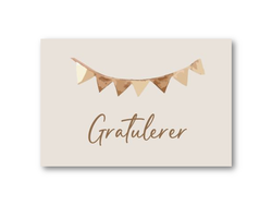 Gratulerer | 10x15 cm  - Papirkort.no