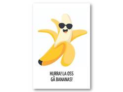 Hurra! La oss gå bananas | 10x15 cm  - Papirkort.no