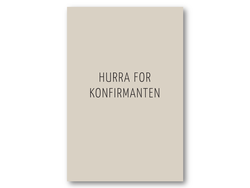 Hurra for konfirmanten | 10x15 cm  - Papirkort.no