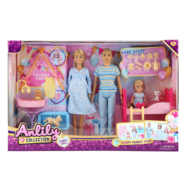 Anlily m/familie (mangler deler til teltet i pakken - derfor tilbud) Familie - Salg