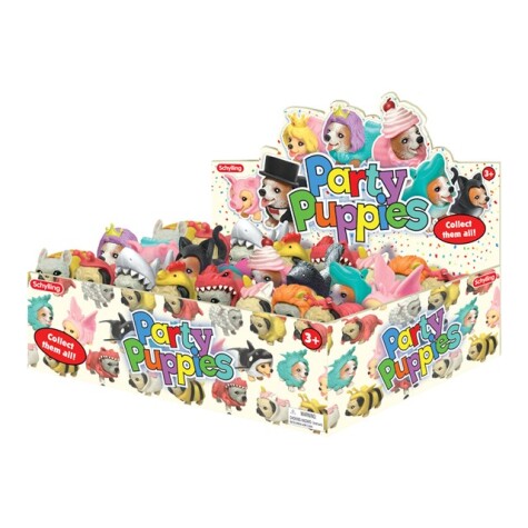 SQUEEZE VALPER MED KLÆR 1STK hund, farge overraskelse - Salg