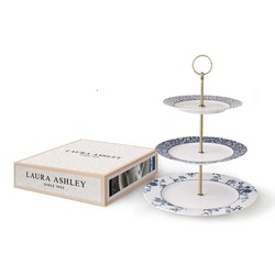 KAKEFAT ETASJEFAT X 3 BLUEPRINT I GAVEESKE  - Laura Ashley 