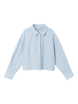 NKFFALINNEN LS LOOSE SHORT SHIRT  - Name It