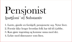 Skilt pensjonist  - Børscompagniet
