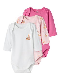 NBFBODY 3P LS IBIS ROSE DEER   - Name It