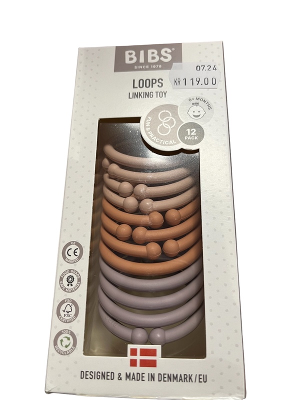 BIBS Loops 12 pc -Blush/Peach/Dusky Lilac Blush/Peach/Dusky Lilac - Salg