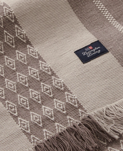 Jacquard Stripet Løper i Økologisk Bomull 50x350cm  - Lexington