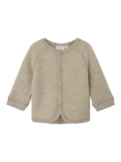 NBFWMINO WOOL BRU LS CARDIGAN  - Name It