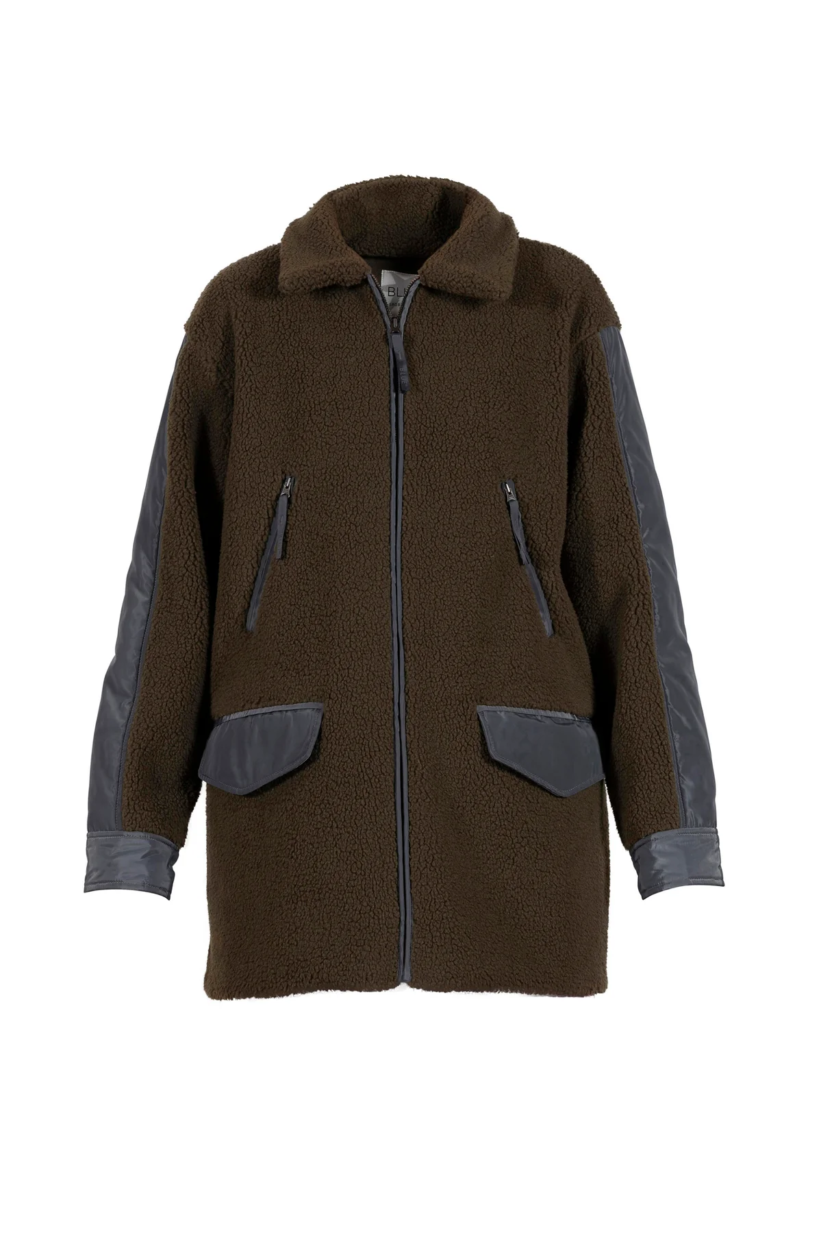 Blue Cesi Teddyfleece Coat  - Blue Sportswear