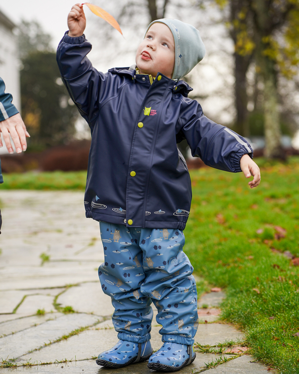 Kattnakken regnsett Plask - BESTSELGER!  Marine - Salg