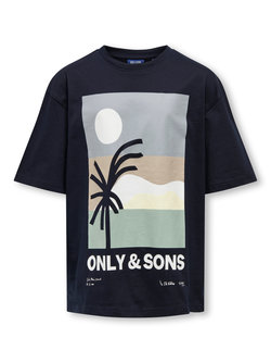 OSJARTSY LIFE SS OVS PRINTED TEE  - Only and sons