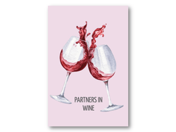 Partners in wine | 10x15 cm  - Papirkort.no