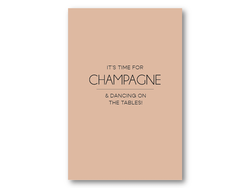It's time for champagne | 10x15 cm  - Papirkort.no