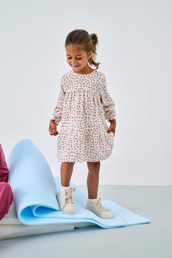 KMGTHYRA LIFE LS A-SH DRESS AOP WVN   - Kids Only 