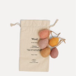 Wool Egg, Små 5pk - Gylden Vår   - UND Norway