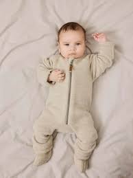 NBFWMINO WOOL BRU LS SUIT NOOS  - Name It