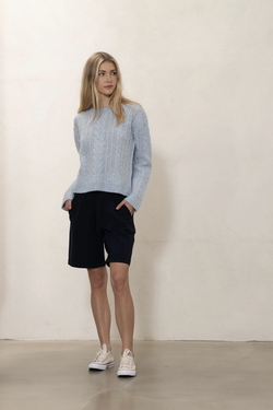 Blue Daimi Cable Blouse  - Blue Sportswear