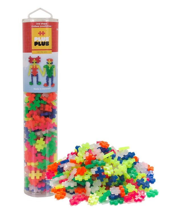 Plus Plus Tube Neon mix - 240 byggeklosser NEON - PlusPlus