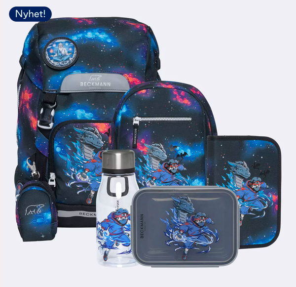 Beckmann Classic skolesekk sett, Ninja Elements - levering februar Ninja elements - Beckmann