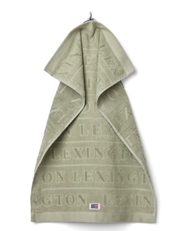 Velour jacquardhåndkle m/logo  - Lexington