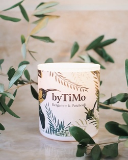 Bergamot & Patchouli Scented Candle  - by TiMo