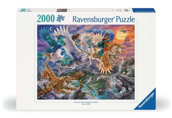 Ravensburger puslespill 2000 Pegasus and friends 2000 biter - Ravensburger