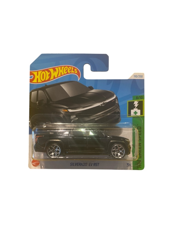 Hot Wheels 1:64 - Silverado EV RST - HW GREEN SPEED 8/10 Silverado EV RST - Hot Wheels