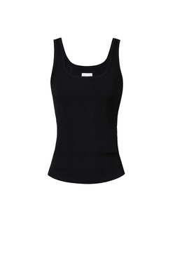 Blue Annamay Rib Tank Top  - Blue Sportswear