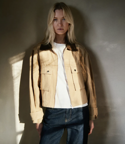 Rivera Canvas Boxy Jacket  - Neo noir