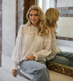 Ebba Voile Blouse  - Neo noir