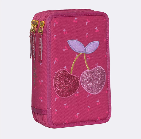 Beckmann Trelags pennal med innhold, Cherry cherry - Beckmann