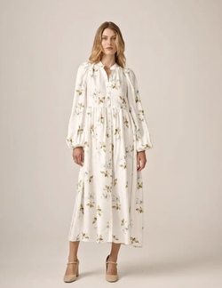 Viscose Relaxed Dress  - by TiMo