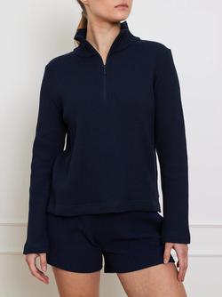 We Norwegian Waffel zipped sweater dame  - We Norwegian